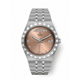 Montre Tudor Royal 41mm Cadran Saumon Index Diamants
