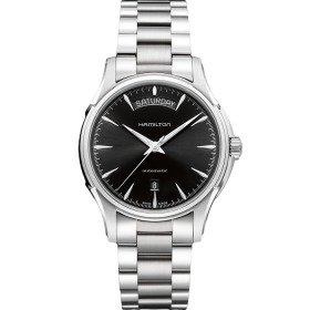 Montre Hamilton Jazzmaster Day Date Auto Cadran Noir Bracelet Acier