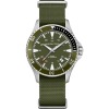 Montre Hamilton Khaki Navy Scuba Automatique cadran vert bracelet nato 40 mm