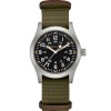 Montre Hamilton Khaki Field Mechanical Cadran Noir Bracelet Nato Vert