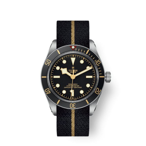 MONTRE HOMME TUDOR BLACK BAY FIFTY-EIGHT NOIR BRACELET EN TISSU NOIR