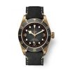 MONTRE HOMME TUDOR BLACK BAY BRONZE BRACELET EN CUIR NOIR