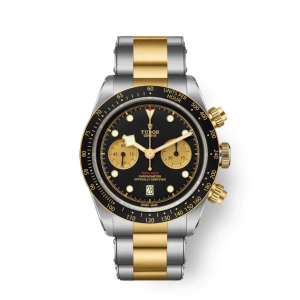 MONTRE HOMME TUDOR BLACK BAY CHRONO S&G AVEC BRACELET ACIER ET OR JAUNE