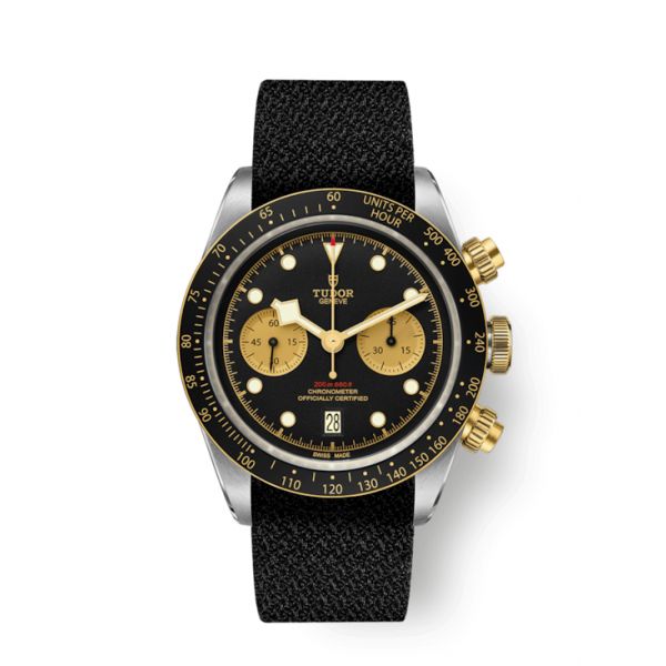 MONTRE HOMME TUDOR BLACK BAY CHRONO S&G AVEC BRACELET EN TISSU NOIR