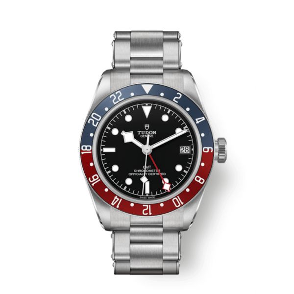 MONTRE HOMME TUDOR BLACK BAY GMT AVEC BRACELET EN ACIER