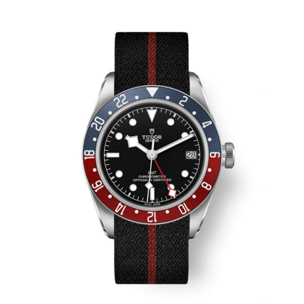 MONTRE HOMME TUDOR BLACK BAY GMT AVEC BRACELET EN TISSU