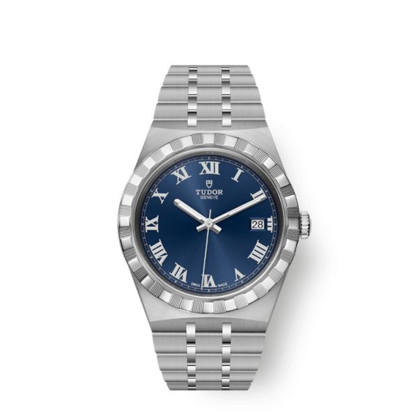 Montre Homme Tudor Royal 38mm Boîtier Acier Cadran Bleu