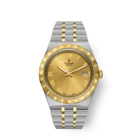 Montre Homme Tudor Royal 38mm Boîtier Acier Lunette Or Jaune