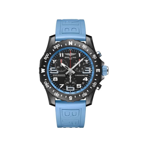 Montre Breitling Professional Endurance Pro Noire Avec Bracelet Bleu