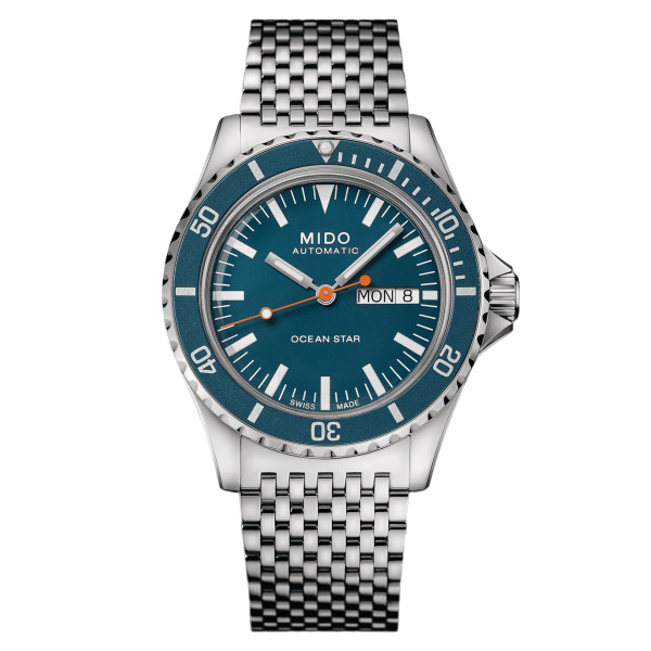 Montre Mido Ocean Star Tribute Cadran Bleu Bracelet Acier