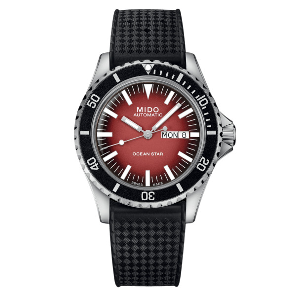 Montre Mido Ocean Star Tribute Cadran Rouge