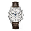 Montre Longines Master Collection Chrono Bracelet Cuir Cadran Argenté