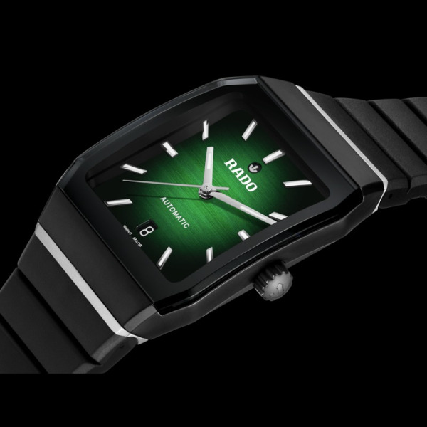 Montre Rado Anatom Automatic Cadran Vert Bracelet Caoutchouc