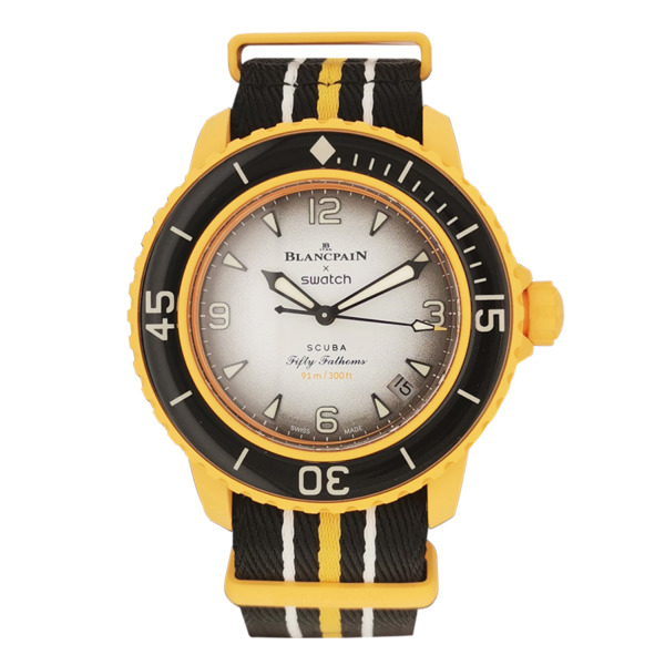 Montre Occasion Blancpain Fifty Fathoms X Swatch Pacific Ocean