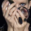 Bague Ginette NI Ellipse Blue Sandstone