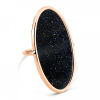 Bague Ginette NY ELLIPSE BLUE SANDSTONE RING