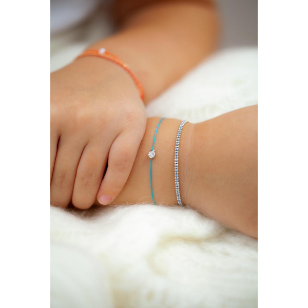 Bracelet Redline Aurore Enfant Fil et chaîne entrelacés Or