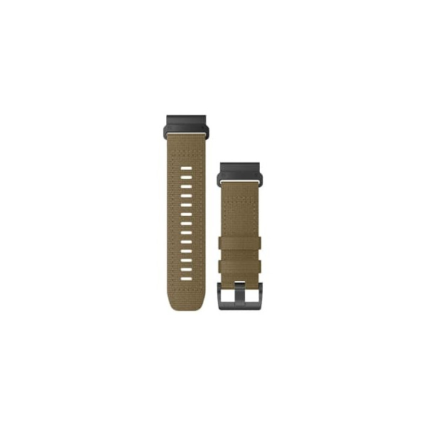 Bracelet Montre Garmin Quickfit 26mm Nylon Tactical Brun Coyotte