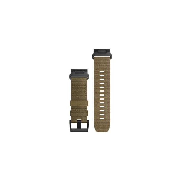 Bracelet Montre Garmin Quickfit 26mm Nylon Tactical Brun Coyotte