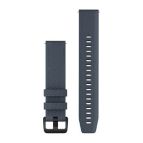 Bracelet Montre Garmin Dégagement Rapide 20mm Silicone Bleu Granit