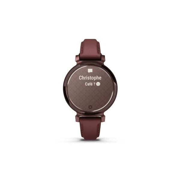 Montre Garmin Lily 2 Classic Dark Bronze & Bracelet Cuir Acajou