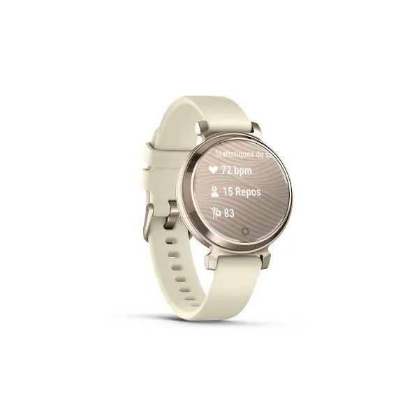 Montre Garmin Lily 2 Cream Gold & Bracelet Silicone Blanc Coco