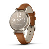 Montre Garmin Lily 2 Classic Cream Gold & Bracelet Cuir Camel