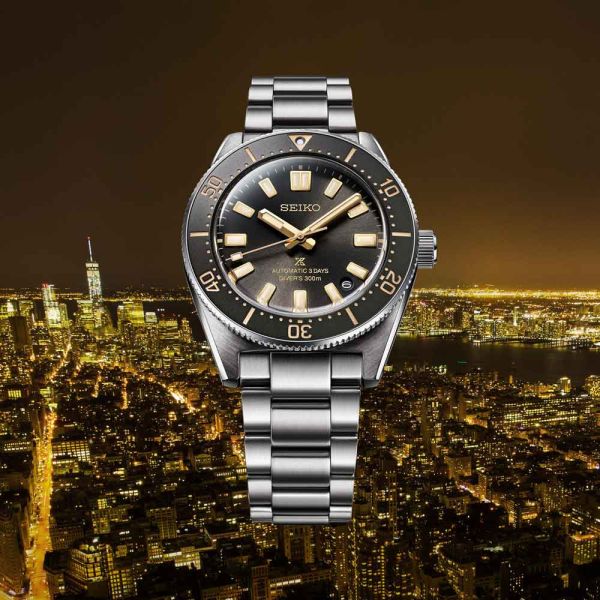 Montre Seiko Prospex Automatique Diver’s 300m Cadran Noir & Or