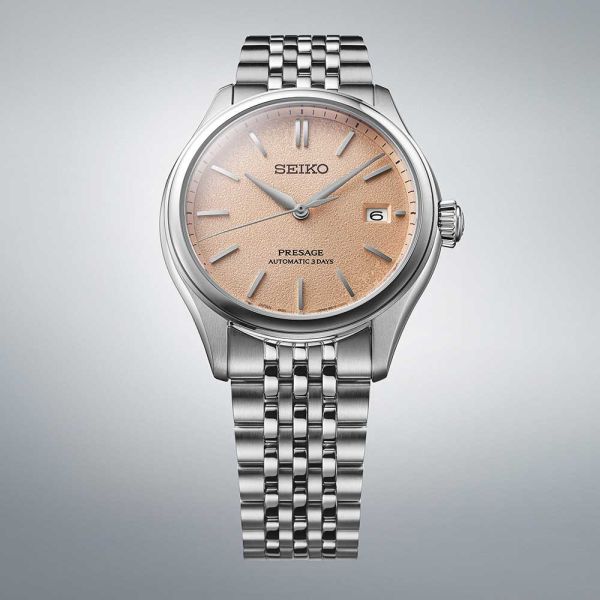 Montre Seiko Presage Automatique Cadran Orange 3 Aiguilles