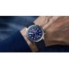 Montre YemaFlygraf Bi-Compax AAE Bleu