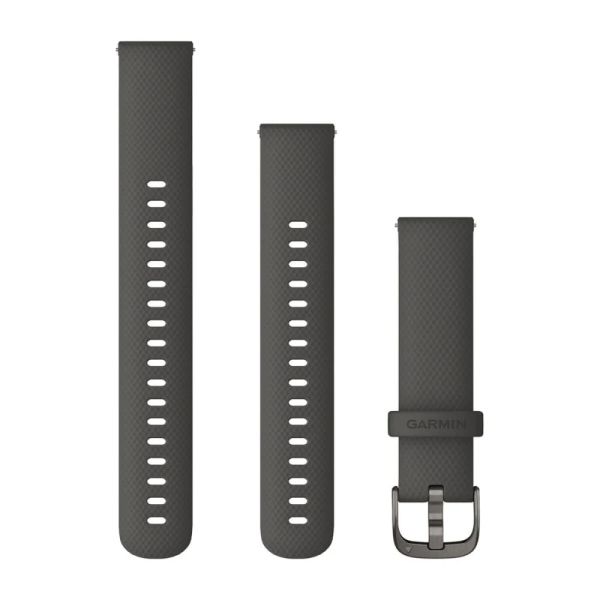 Bracelet Montre Garmin Dégagement Rapide 20mm Cuir Italien Noir