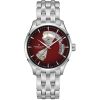 Montre Hamilton Jazzmaster Open Heart Auto Cadran Rouge Bracelet Acier