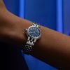 Montre Femme Tudor Clair de Rose 26mm Cadran Bleu Bracelet Acier