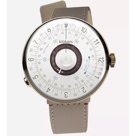 Montre Klokers KLOK-08 Bracelet Cuir Beige