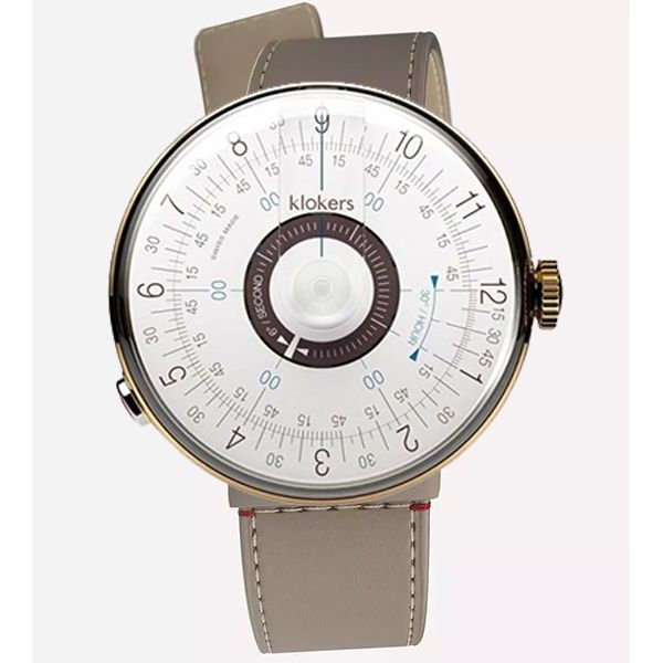 Montre Klokers KLOK-08 Bracelet Cuir Beige