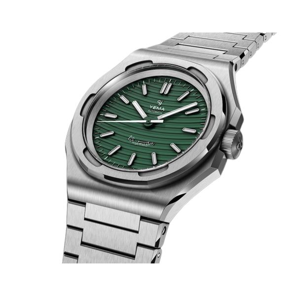 Montre Yema Wristmaster Traveller Micro-Rotor Edition limitée Cadran Vert