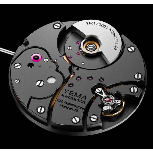 Montre Yema Wristmaster Traveller Micro-Rotor Edition limitée Cadran Noir