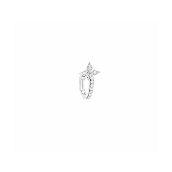Boucle Unique Stone Paris Croix Mini Créole Or Jaune & Diamants