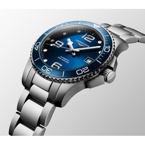 Montre Longines Hydroconquest 41mm Auto Cadran Bleu Bracelet Acier