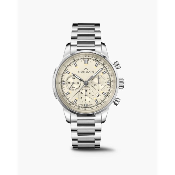 Montre Norqain Freedom 60 Chrono 43mm Cadran Galbé Crème