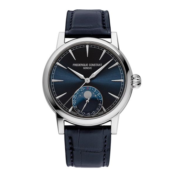 Montre Frederique Constant Manufacture Classic Moonphase Date Cadran Bleu