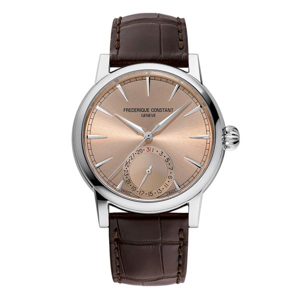 Montre Frederique Constant Manufacture Classic Date Cadran Saumon