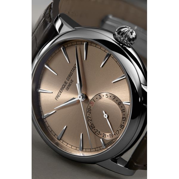 Montre Frederique Constant Manufacture Classic Date Cadran Saumon