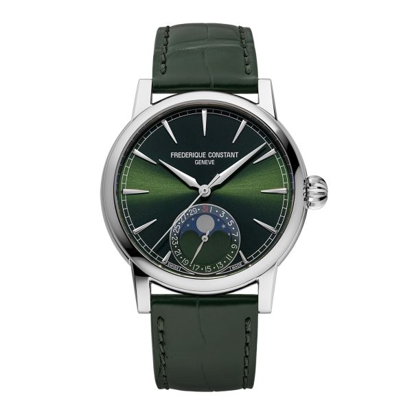 Montre Frederique Constant Manufacture Classic Moonphase Date Cadran Vert