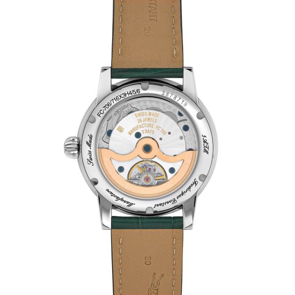 Montre Frederique Constant Manufacture Classic Moonphase Date Cadran Vert