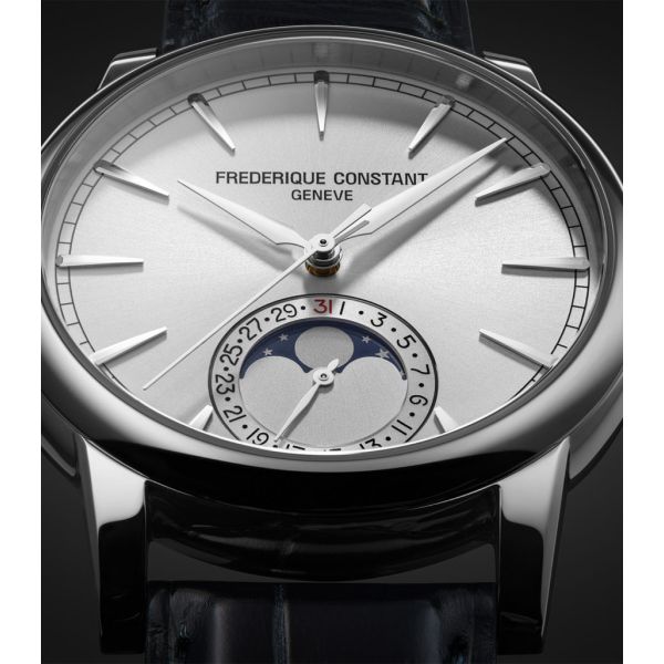 Montre Frederique Constant Manufacture Classic Moonphase Date Cadran Argent