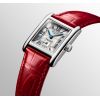 Montre Longines Mini DolceVita Bracelet Alligator Rouge