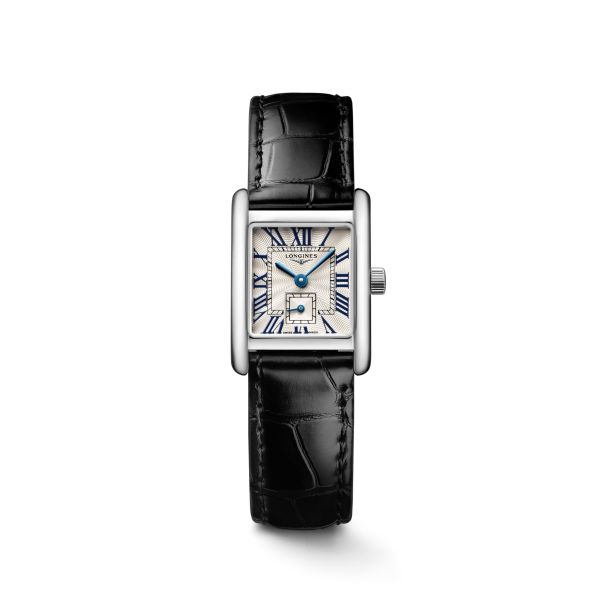 Montre Longines Mini DolceVita Bracelet Alligator Noir