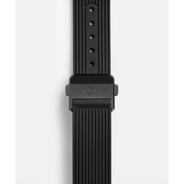 Montre BELL & ROSS BR-X5 Black Ceramic Bracelet Caoutchouc