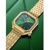 Montre MARCH LA.B Milady Mansart Gold Quartz Cadran Emerald